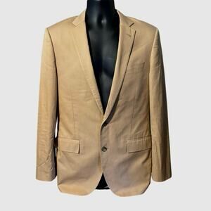 J Crew Size 38R 38 R Ludlow Jacket Blazer Sportcoat Khaki Tan Modern Slim Fit